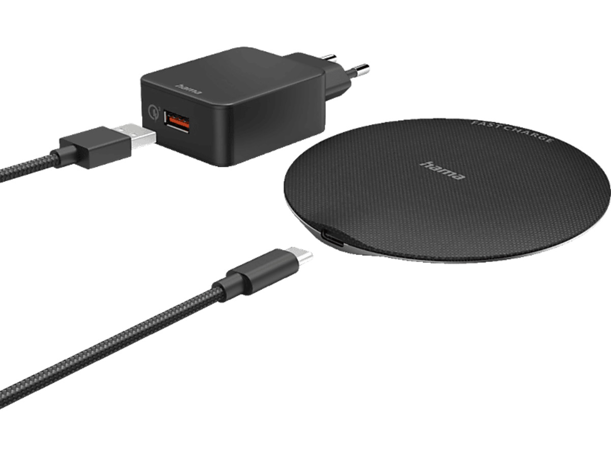 Bild 1 von HAMA QI-FC15 Metal Ladegerät Universal 15 Watt, Schwarz
