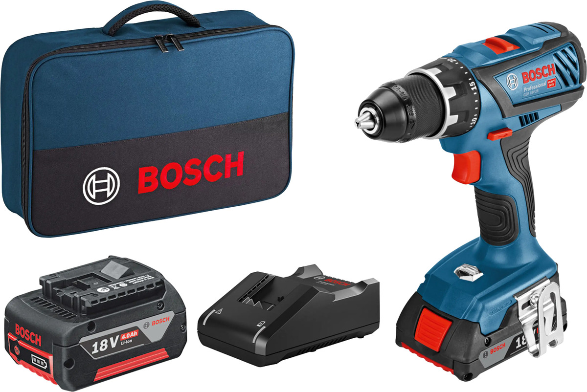 Bild 1 von Bosch Professional Akku Bohrschrauber GSR 18V-28 Set