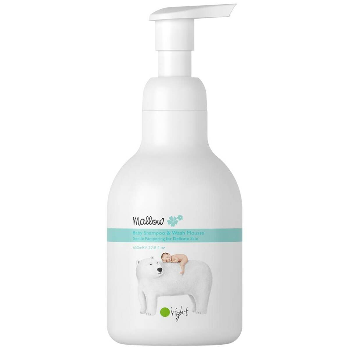 Bild 1 von O'Right  O'Right Mallow Baby Shampoo & Wash Mousse Babyshampoo 650.0 ml