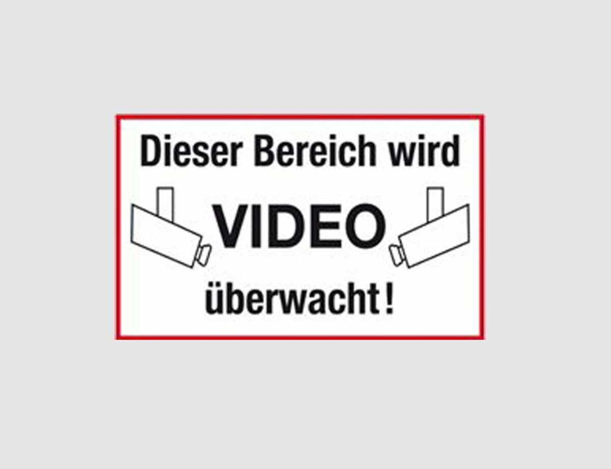 Bild 1 von Hinweisschild Video überwacht