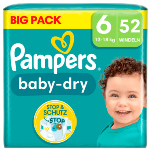 Pampers Baby Dry Gr.6 13-18kg Big Pack 52 Stück