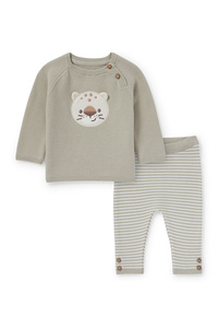 C&A Leopard-Baby-Outfit-2 teilig, Beige, Größe: 50