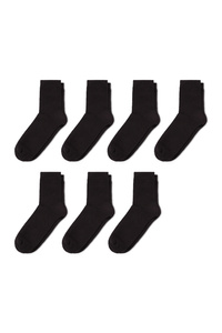 C&A Multipack 7er-Socken, Schwarz, Größe: 35-38