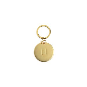Schlüsselanhänger U, L:7cm, gold