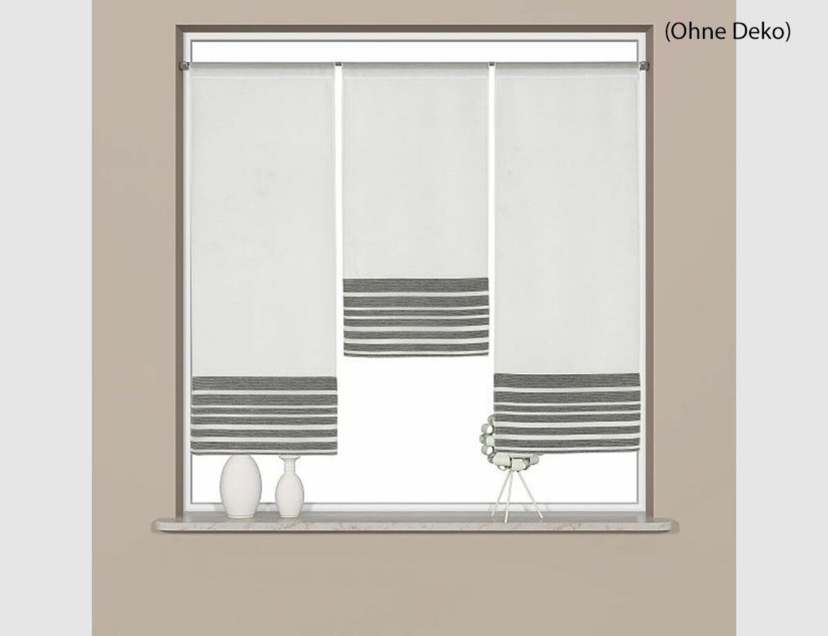 Bild 1 von Scheibengardine Trent Grau 3er