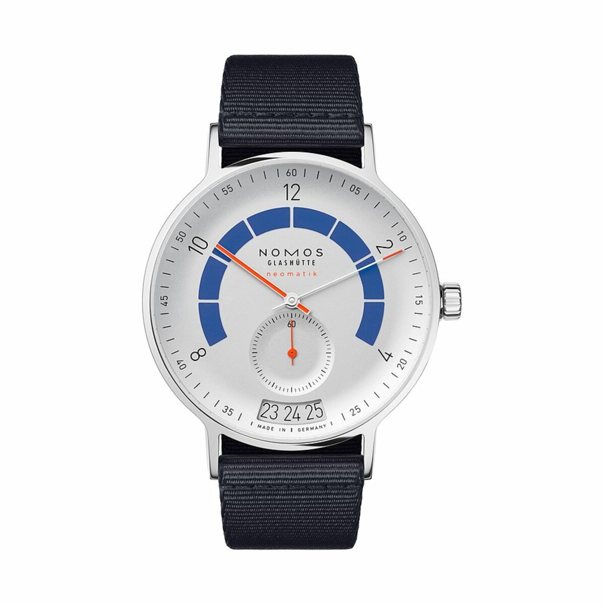Bild 1 von Nomos Glashütte Herrenuhr Autobahn neomatik 41 Datum sportgrau 1303