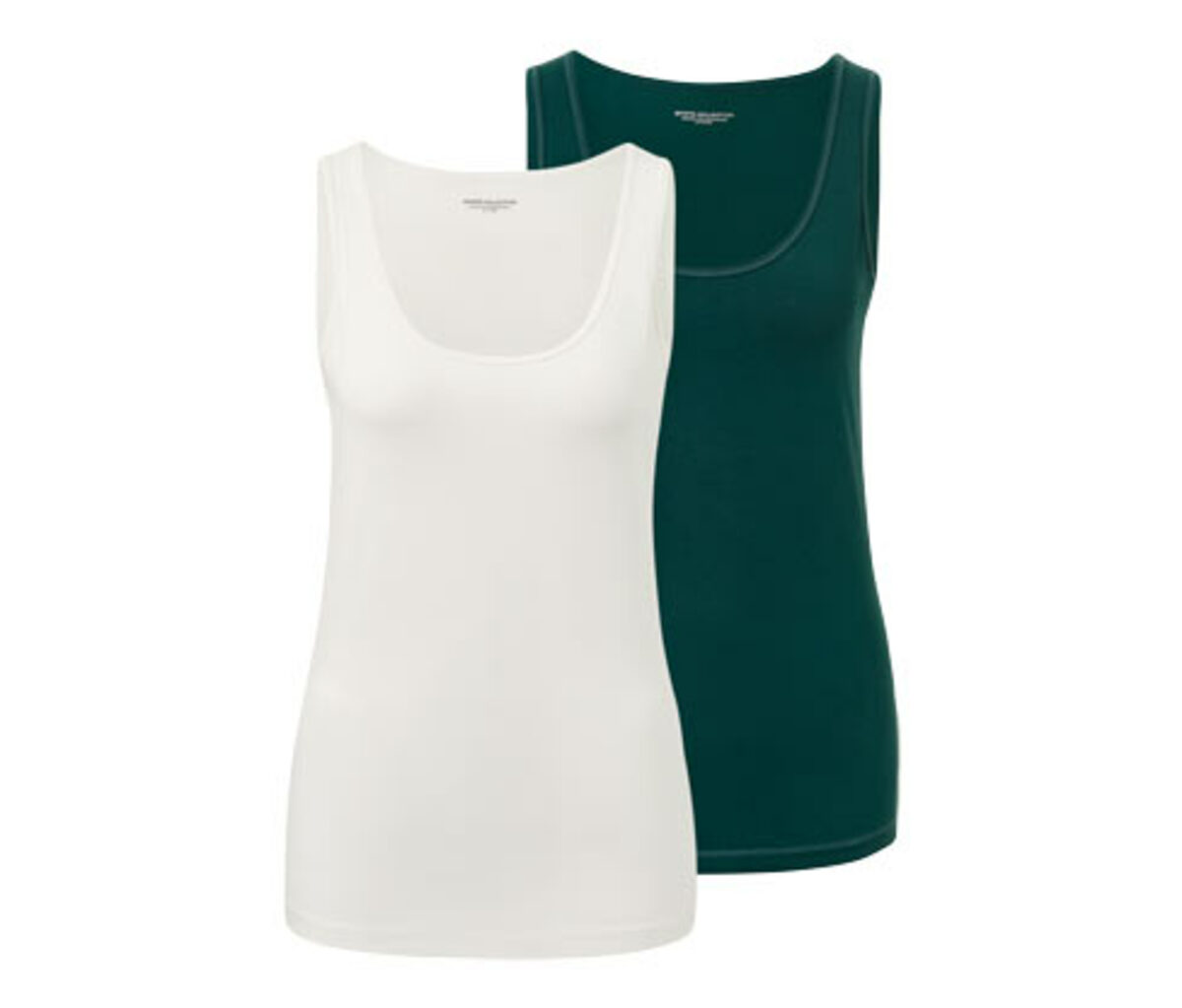 Bild 1 von 2 Tops, grün und offwhite