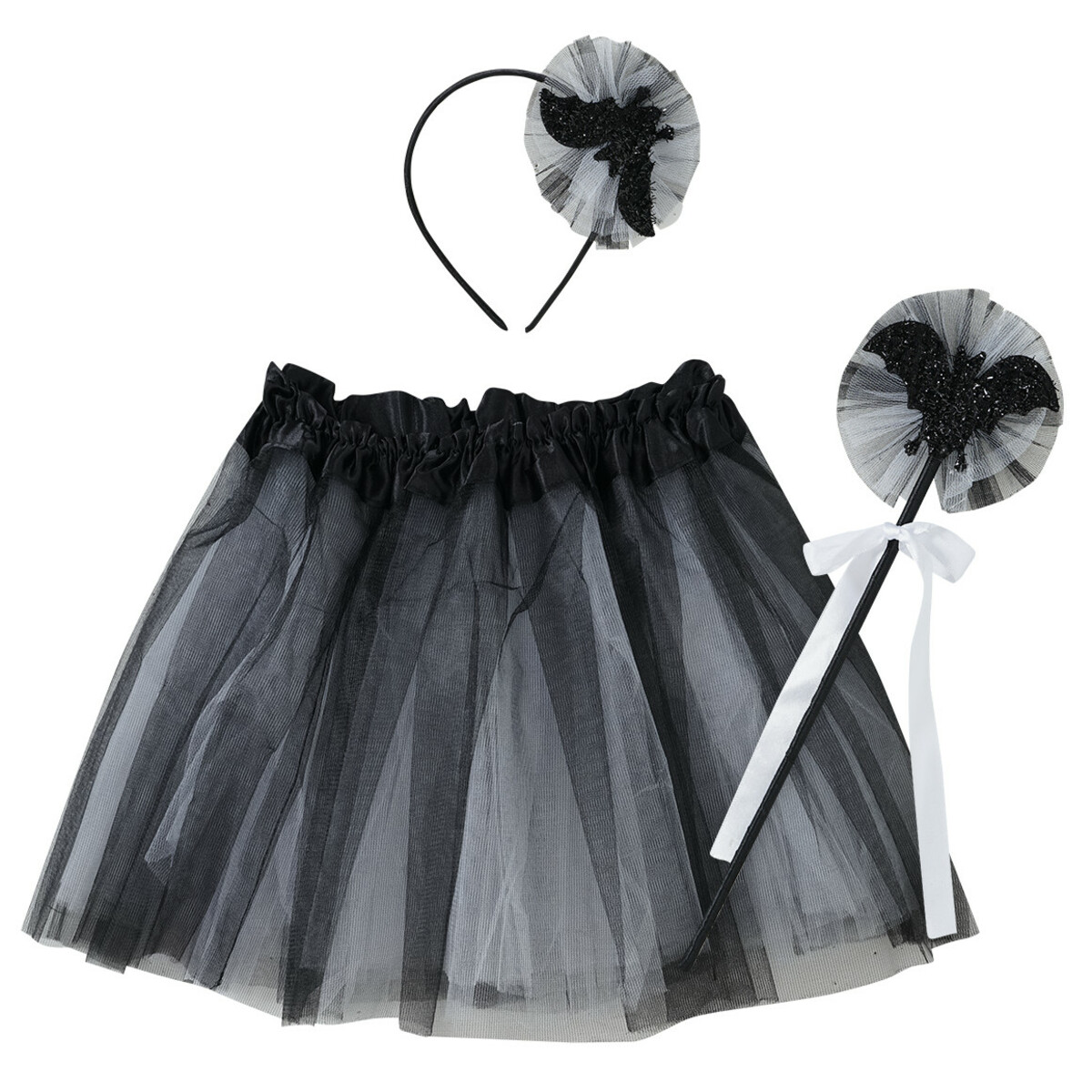 Bild 1 von Kostüm-Set Fledermaus 3-teilig SCHWARZ