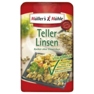 Müller's Mühle Tellerlinsen oder Erbsen