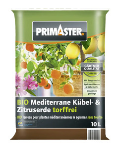 Primaster Bio Mediterrane Kübel- & Zitruserde torffrei 10 L