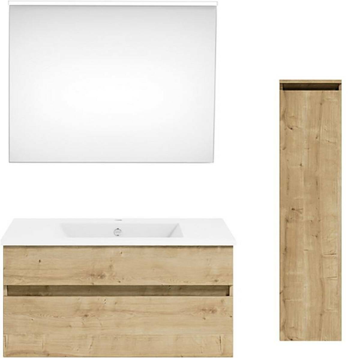 Bild 1 von Puris Badkombination GET2YOU 21, Holznachbildung