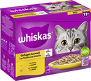 Bild 1 von Whiskas Multipack Senior 11+ Geflügelauswahl in Gelee Katzenfutter 12 x 85 g