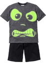 Bild 1 von Jungen Shorty (2-tlg. Set) GLOW IN THE DARK, 152/158, Grau