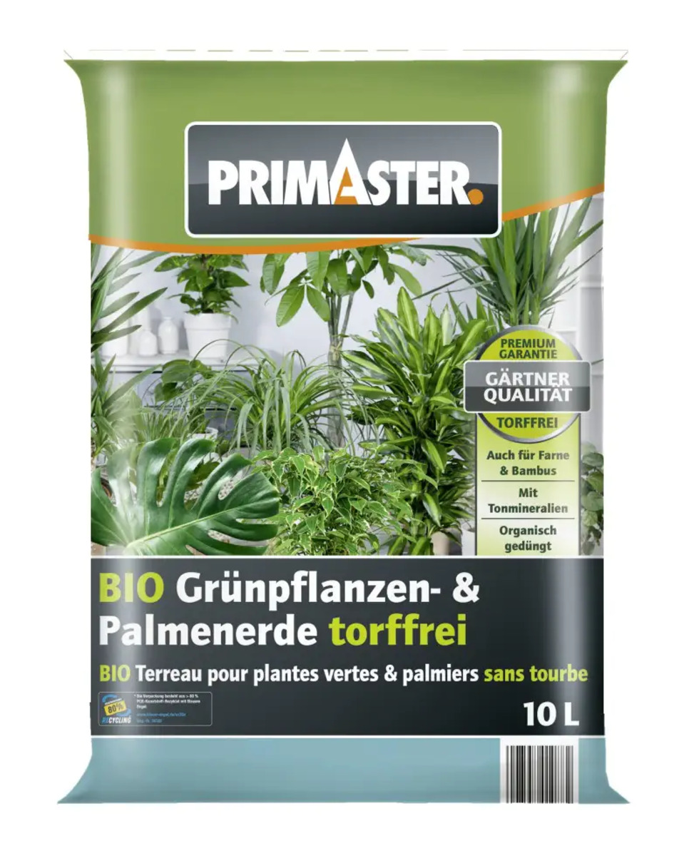 Bild 1 von Primaster Bio Grünpflanzen- & Palmenerde torffrei 10 L