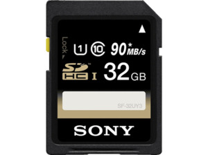 SONY SF 32U Class 10 bis zu 70 MB/s SDHC Speicherkarte, 32 GB, 70 MB/s, Class 10