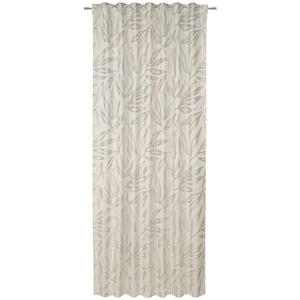 Esposa Fertigvorhang Bionda, Creme, Textil, Blätter, 140 cm, AZO-frei, Bsci, Oeko-Tex® Standard 100, für Stange und Schiene geeignet, mit Kombiband, Wohntextilien, Gardinen & Vorhänge, Fertiggard