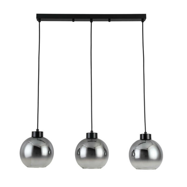 Bild 1 von Dieter Knoll Hängeleuchte Smokey, Anthrazit, Chrom, Metall, Glas, Uni,Uni, 18x120 cm, Lampen & Leuchten, Leuchtenserien