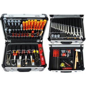 FAMEX 418-88 Profi Werkzeugkoffer mit Werkzeug Set in Top Qualität