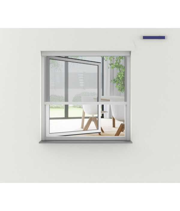 Bild 3 von Hecht Insektenschutzrollo elektrisch, inkl. Solarpanel, ca. B110/H220 cm