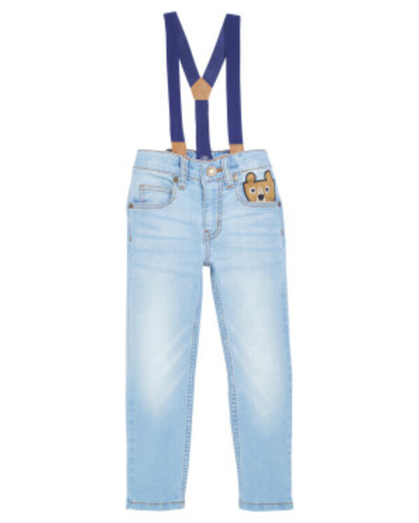 Bild 1 von Jeans mit Hosenträgern
       
      Kiki & Koko, Slim-fit
     
      jeansblau hell