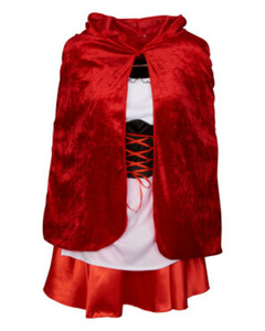 Erwachsenenkostüm Rotkäppchen
       
      Kleid und Cape
     
      rot
