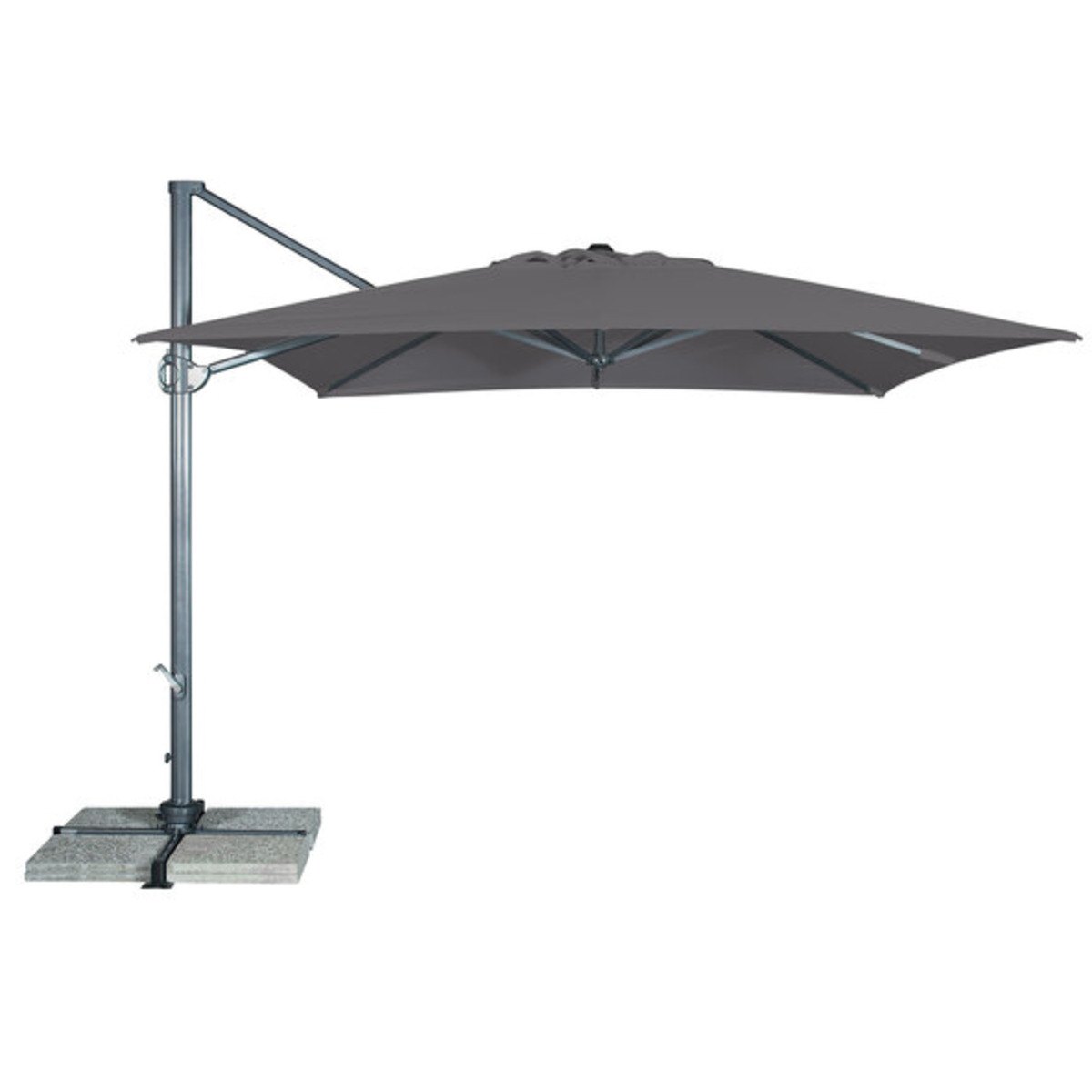Bild 1 von Alu-Multipendelschirm, 275 x 275 cm, anthrazit