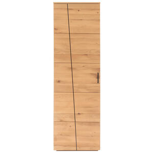 Garderobenschrank, Eiche, Holzwerkstoff, Asteiche, furniert, teilmassiv, 2 Fächer, 60x198x40 cm, Beimöbel erhältlich, Typenauswahl, Garderobe, Garderobenschränke