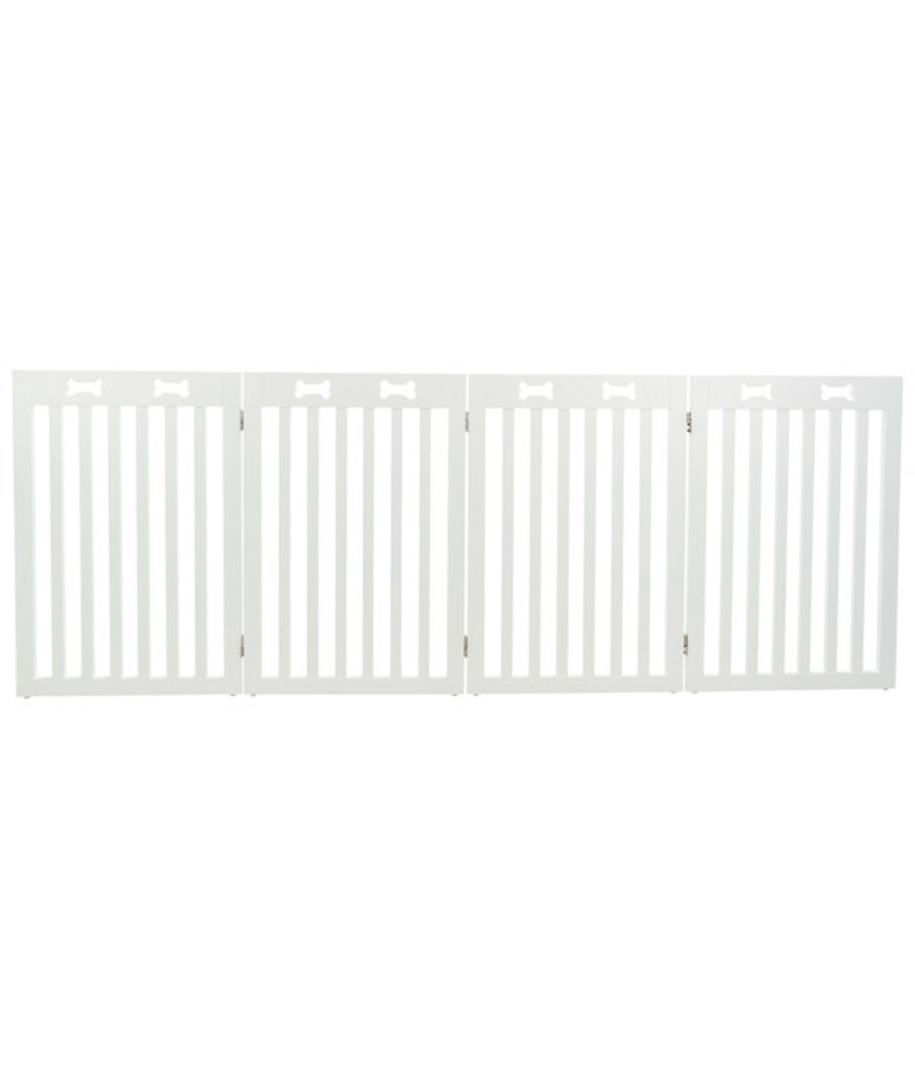 Bild 3 von Trixie Absperrgitter weiß, 4-teilig, ca. B60-160/H75 cm