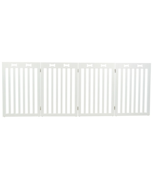 Bild 3 von Trixie Absperrgitter weiß, 4-teilig, ca. B60-160/H75 cm