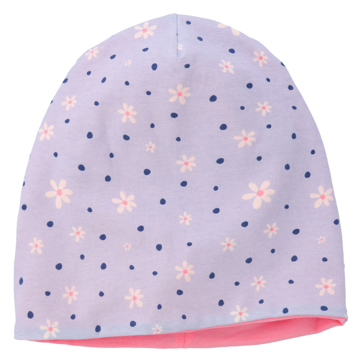 Bild 1 von Mädchen Mütze mit Blumen-Allover HELLBLAU / ROSA