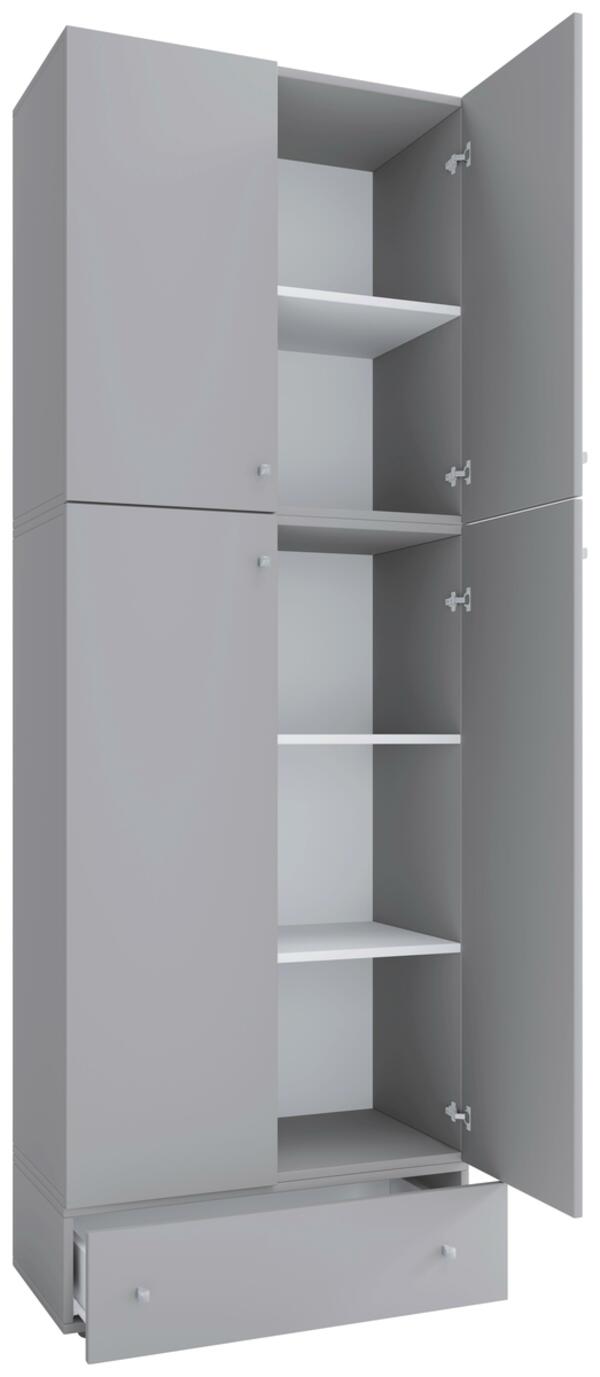 Bild 1 von Kleiderschrank 'Lona XXL', in Grau, Grau