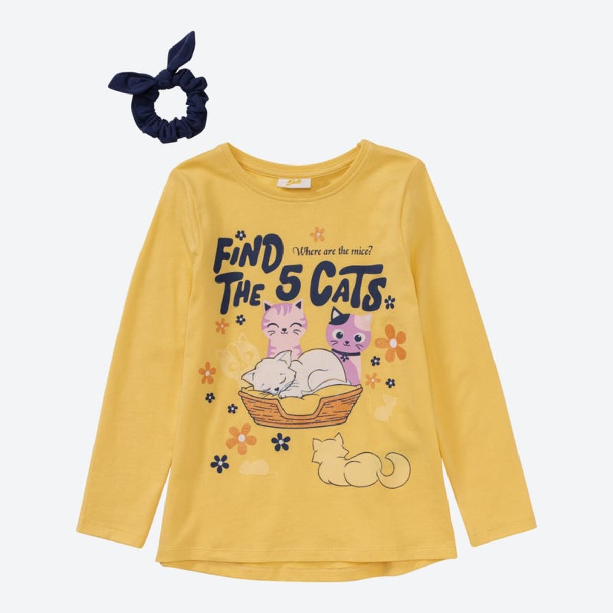 Bild 1 von Mädchen-Shirt magischem Druck und Haarband, 2-teilig