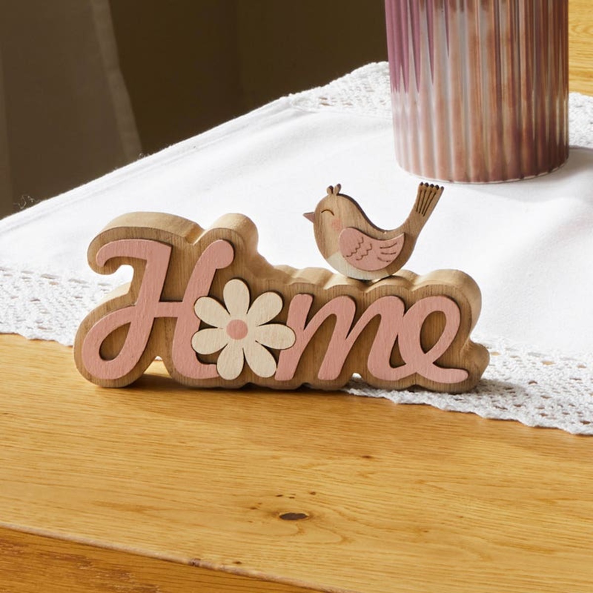 Bild 1 von Holz-Schriftzug "Home", ca. 16x2x8cm