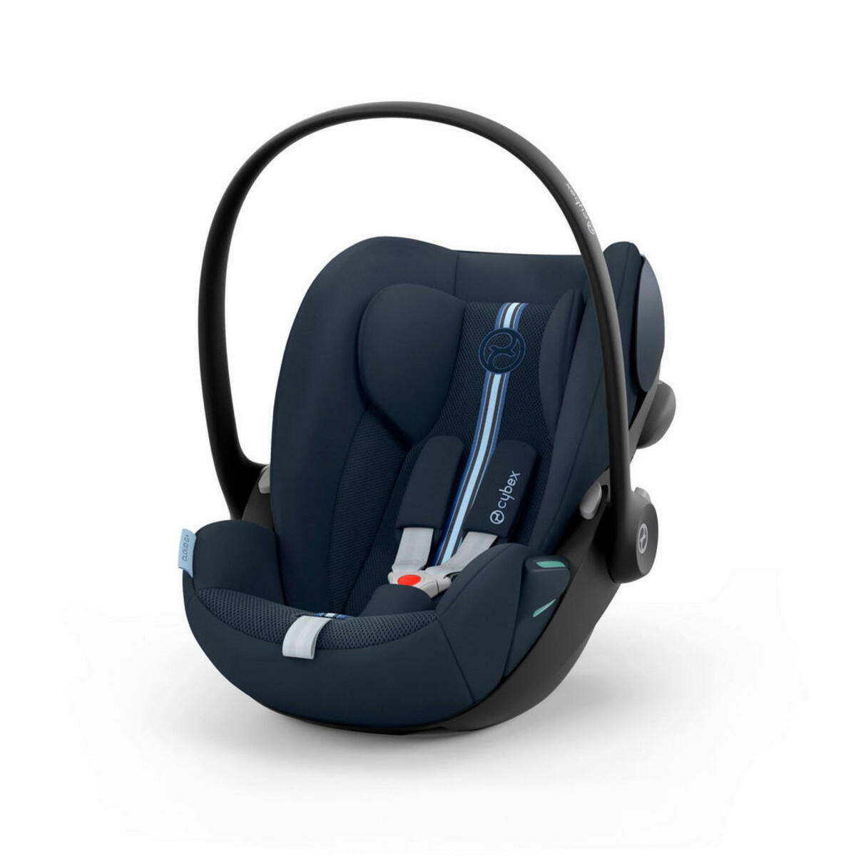 Bild 1 von Cybex Babyschale Cloud G i-Size Plus, Dunkelblau, Textil, 43.5x35.5-59.5 cm, ECE R 129 i-Size, abnehmbarer und waschbarer Bezug, ergonomischer Tragebügel, Flugzeugzulassung, optimaler Aufprallschutz