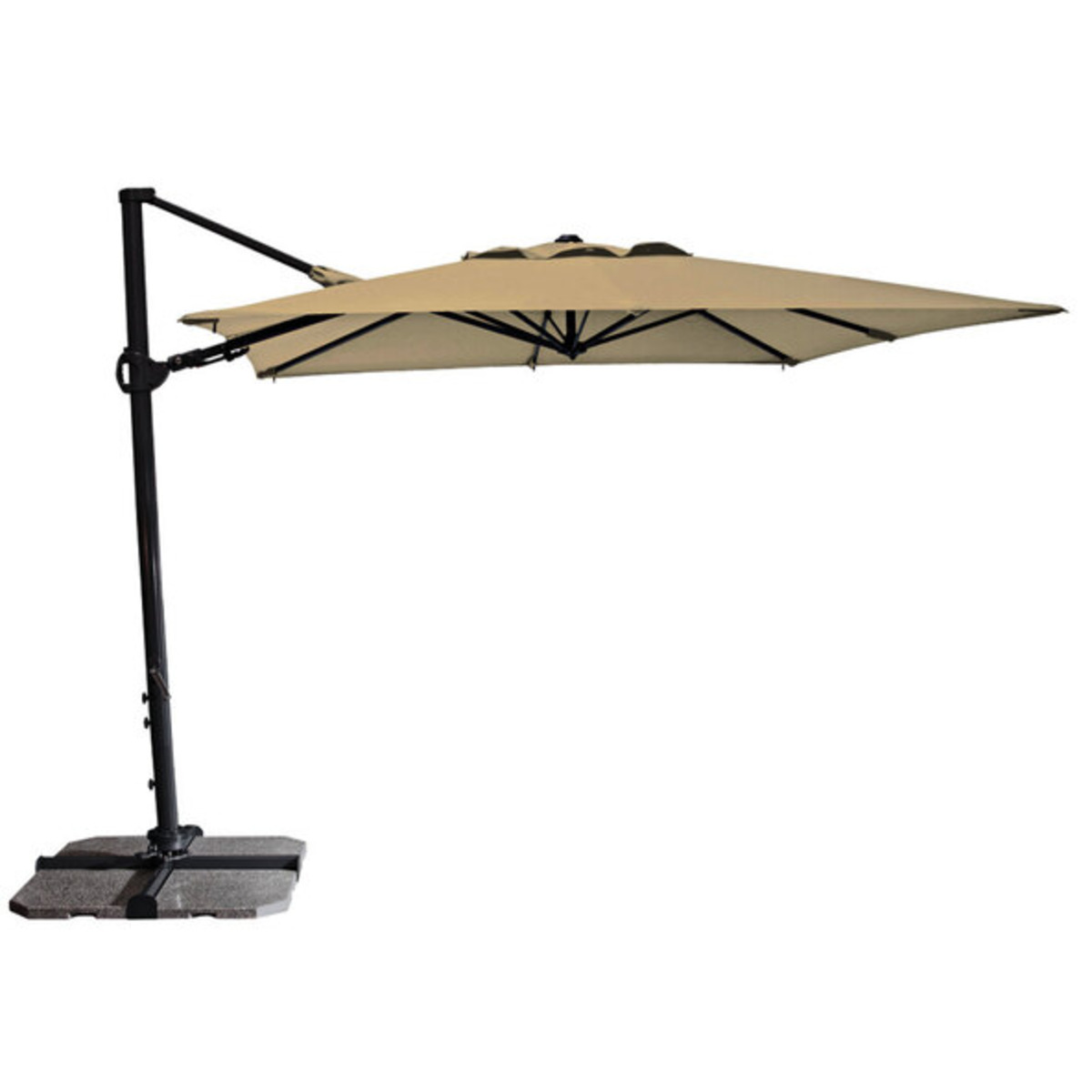 Bild 1 von Alu-Multipendelschirm, 275 x 275 cm, natur