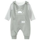 Bild 1 von Newborn Strampler und Langarmshirt Born 2024 SALBEI / CREMEWEISS