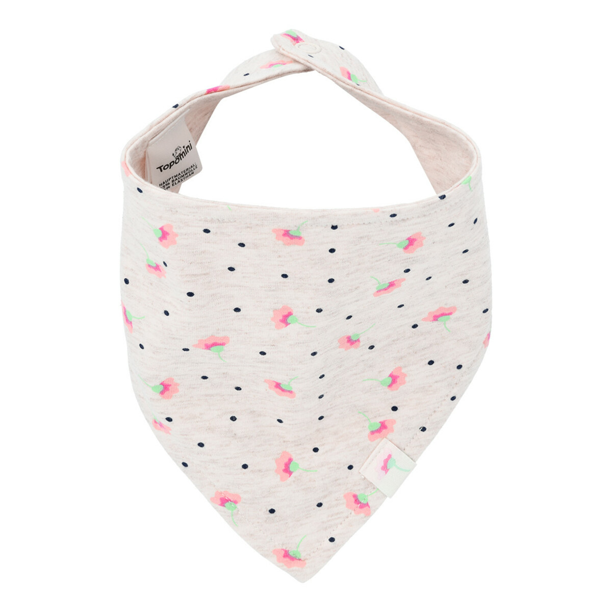 Bild 1 von Baby Bandana mit Blümchen-Allover HELLGRAU