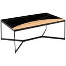 Bild 1 von Livetastic Couchtisch, Natur, Schwarz, Holz, Metall, Keramik, Eiche, massiv, rechteckig, Rundrohr, 110x40x65 cm, Wohnzimmer, Wohnzimmertische, Couchtische