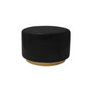 Bild 1 von Mid.you Hocker, Schwarz, Gold, Metall, rund, 43 cm, Wohnzimmer, Hocker, Sitzhocker