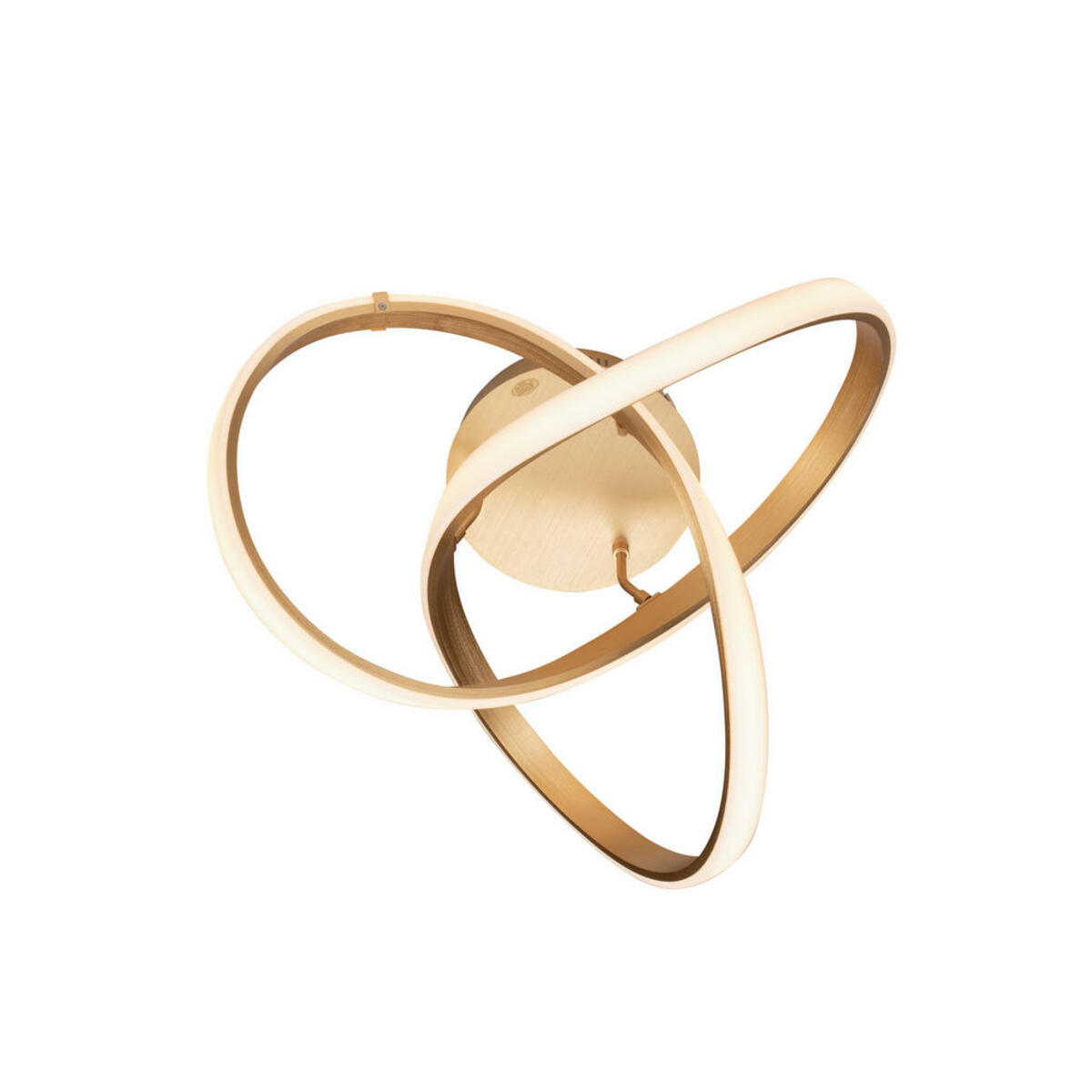 Bild 1 von Ambiente Led-Deckenleuchte, Gold, Metall, Kunststoff, Uni,Uni, rund,rund, 55 cm, RoHS, Europäischer Sicherheitsstandard, Lampen & Leuchten, Innenbeleuchtung, Deckenleuchten