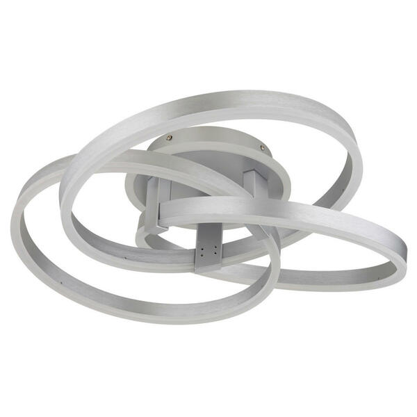 Bild 1 von Globo Led-Deckenleuchte, Grau, Opal, Metall, Kunststoff, 57.5x20 cm, 3-fach schaltbar, Farben fixierbar, Farbtemperaturwechsler, Lampen & Leuchten, Leuchtenserien