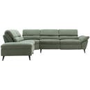 Bild 1 von Livetastic Ecksofa, Grün, Textil, 4-Sitzer, Ottomane links, L-Form, 281x227 cm, motorische Relaxfunktion, USB-Anschluss, Wohnzimmer, Sofas & Couches, Wohnlandschaften, Ecksofas