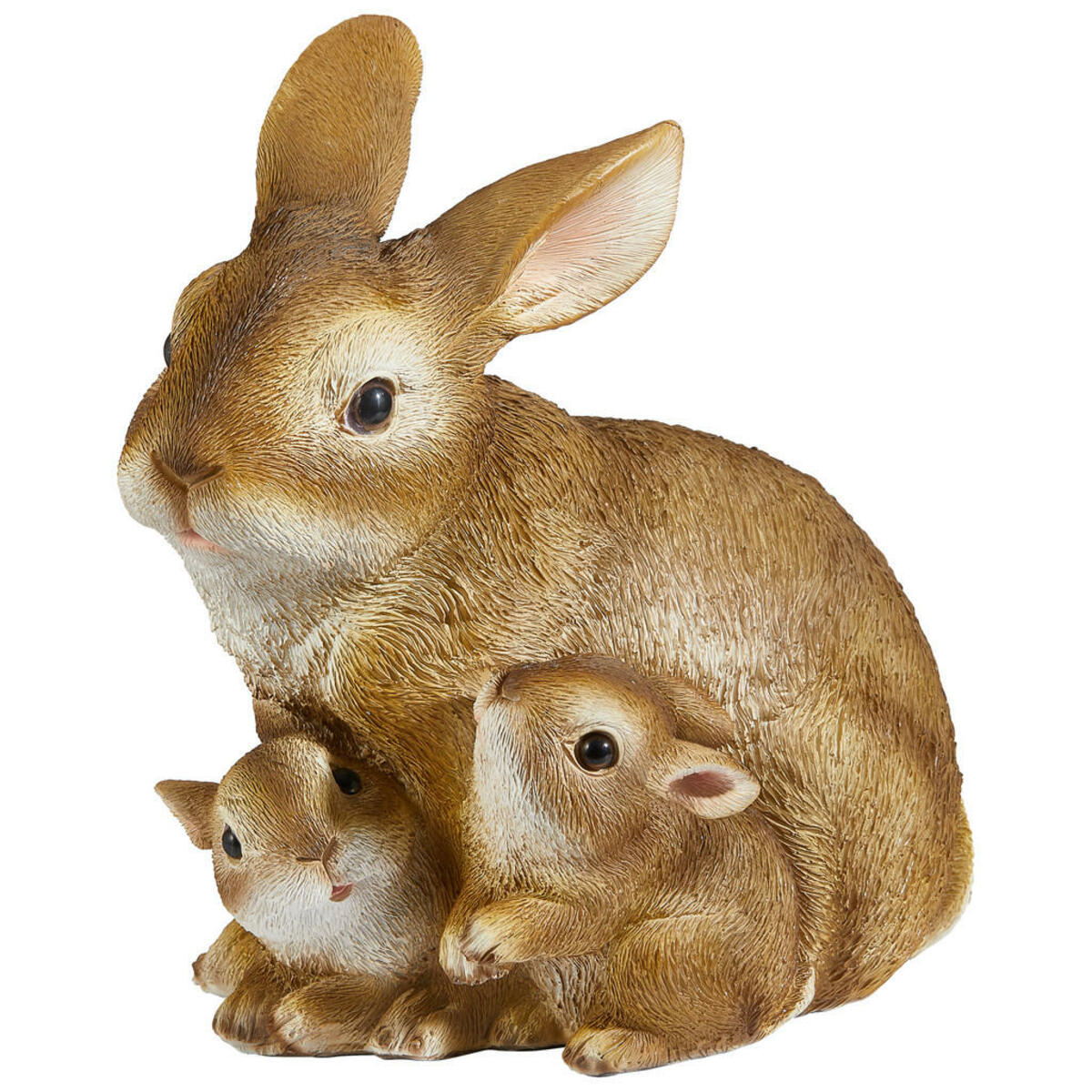 Bild 1 von Dekohase, Braun, Kunststoff, Hase, Hase, 22.5x15.5 cm, Kunsthandwerk, handgemacht, handgemalt, Dekoration, Saisonartikel, Ostern