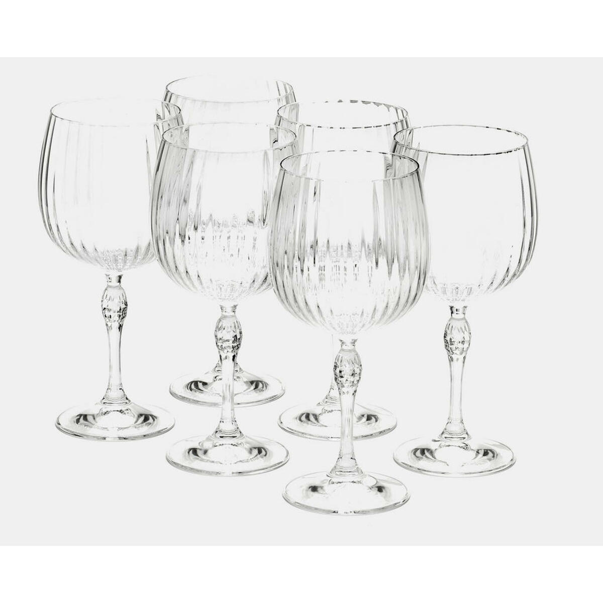 Bild 1 von Van Well Cocktailglas America 20`S, Klar, Glas, 6-teilig, 745 ml, 23.5x22.5x33.50 cm, Essen & Trinken, Gläser, Cocktailgläser