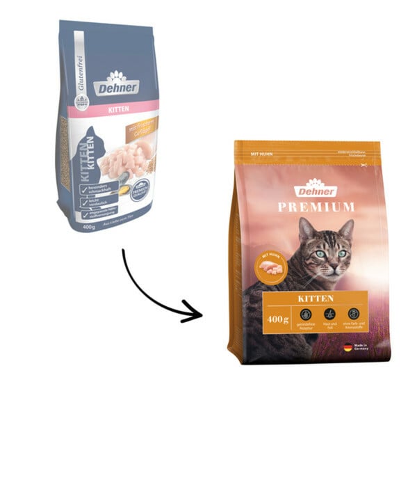 Bild 1 von Dehner Premium Trockenfutter für Katzen Kitten, Huhn