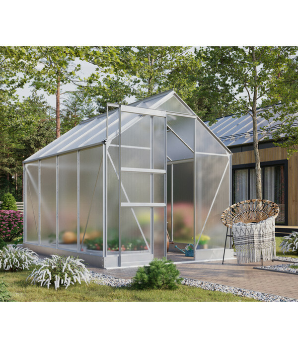 Bild 2 von Vitavia Gewächshaus Pontos 5000 HKP, inkl. Stahlfundamentrahmen, ca. B195/H197/T195 cm