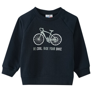 Jungen Sweatshirt mit Fahrrad-Motiv DUNKELBLAU