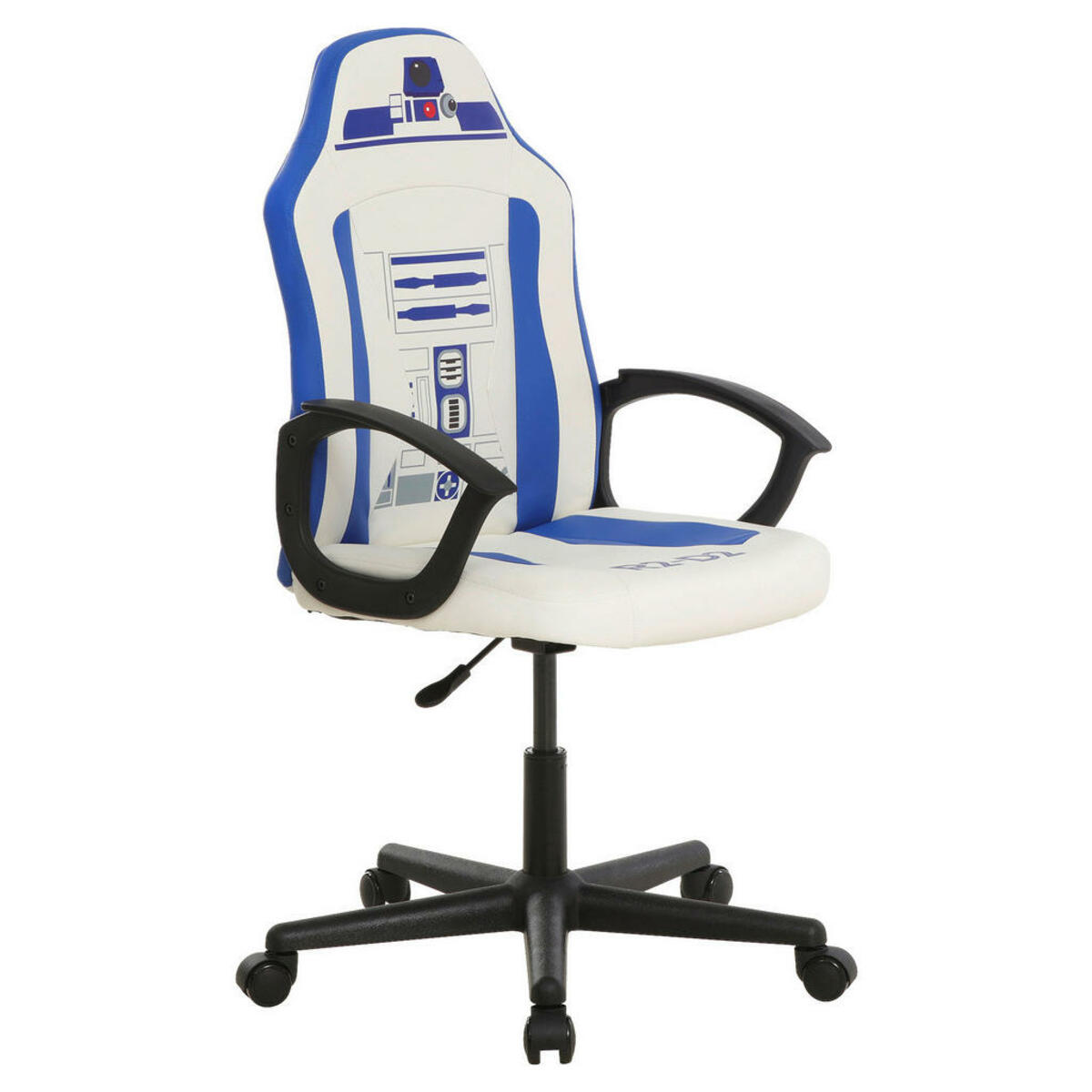 Bild 1 von Star Wars Gamingstuhl Star Wars, Weiß, Blau, Kunststoff, Textil, Graphik, Drehkreuz, 60x98.5-108x63.6 cm, inklusive Armlehnen, Typenauswahl, Kinder- & Jugendzimmer, Jugendmöbel, Gamingstühle