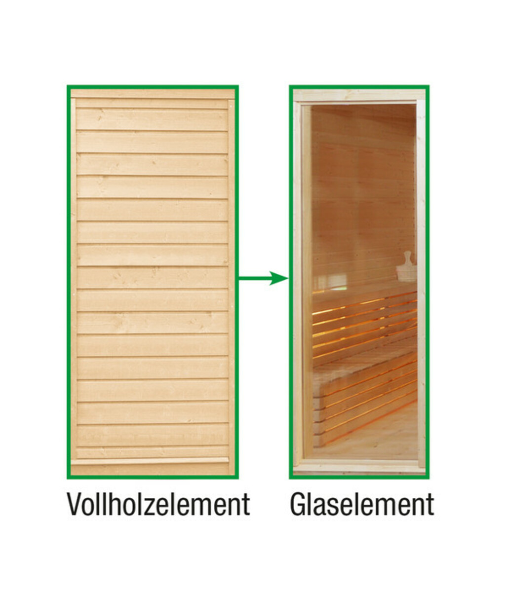 Bild 1 von Wolff FinnhausTauschelement Paradiso Vollholz zu Glas