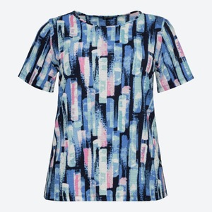 Damen-T-Shirt mit Trend-Muster, große Größen